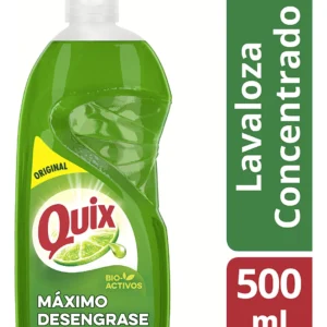 Quix Lavaloza Limón Con Bio Activos Concentrado 500ml