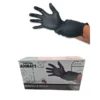 Guantes De Nitrilo 3,5gr Negro Adonays Caja De 100u