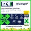 igenixdesinfeccio Toallas Húmedas Desinfectantes Igenix Frasco 40 un