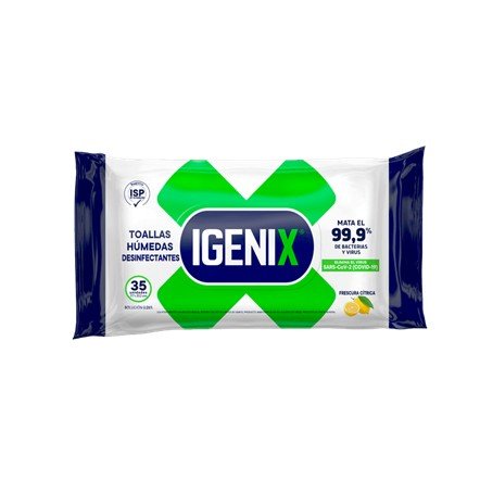 Toallas Húmedas Desinfectantes Igenix 35 un